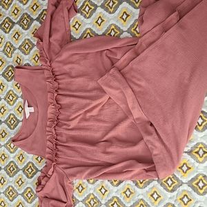 Lauren Conrad off the shoulder pink dress, small, never worn